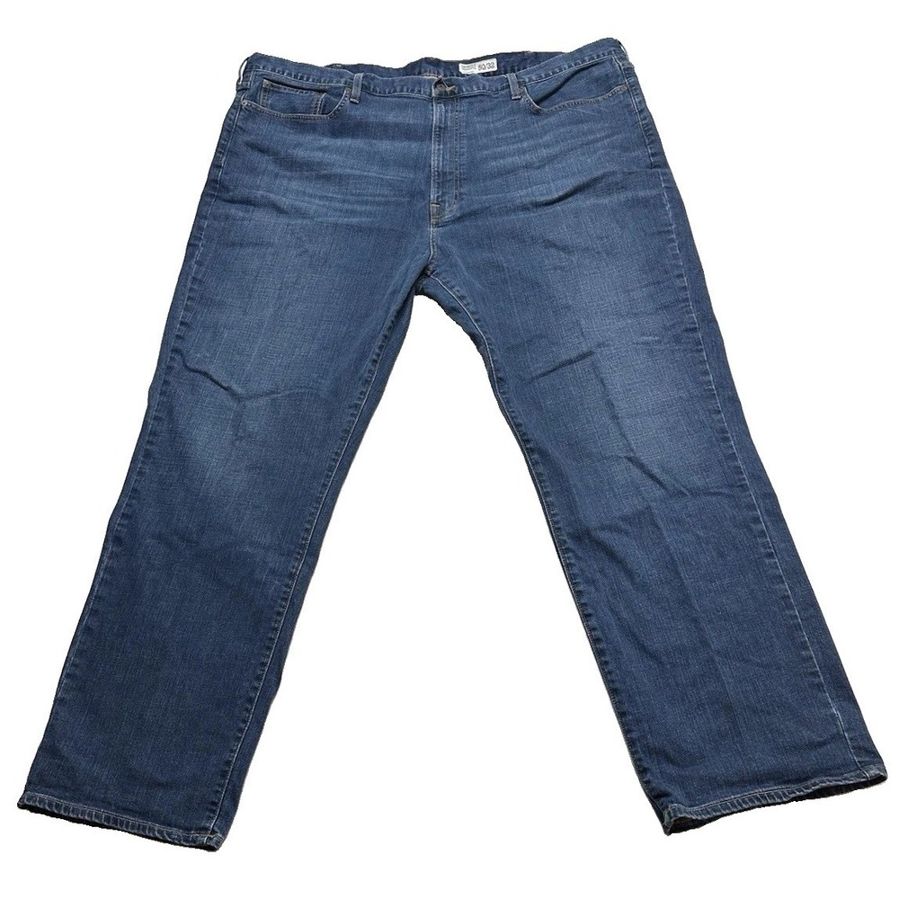 Cremieux Jeans Mens 50x32 Blue Relaxed Straight Leg Premium Denim Stretch